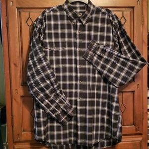 Mens XL Roper plaid button up